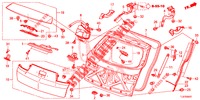 TAILGATE (PUISSANCE) for Honda ACCORD TOURER DIESEL 2.2 SH 5 Doors 6 speed manual 2014