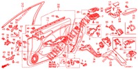 FRONT DOOR LINING (RH) for Honda ACCORD TOURER 2.4 EXECUTIVE 5 Doors 6 speed manual 2014