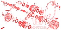 SECONDARY SHAFT  for Honda ACCORD TOURER 2.4 EXECUTIVE 5 Doors 5 speed automatic 2014
