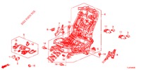 FRONT SEAT COMPONENTS (D.) (SIEGE REGLAGE MANUEL) for Honda ACCORD TOURER 2.0 S 5 Doors 6 speed manual 2015