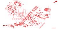 INSTRUMENT GARNISH (COTE DE CONDUCTEUR) (RH) for Honda ACCORD TOURER 2.0 S 5 Doors 6 speed manual 2015