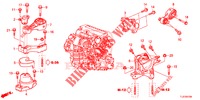 ENGINE MOUNTS (DIESEL) (MT) for Honda ACCORD TOURER DIESEL 2.2 ES 5 Doors 6 speed manual 2015
