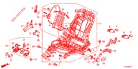 FRONT SEAT COMPONENTS (G.) (HAUTEUR MANUELLE) for Honda ACCORD TOURER DIESEL 2.2 ES 5 Doors 5 speed automatic 2015