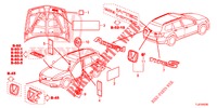 EMBLEMS/CAUTION LABELS  for Honda ACCORD TOURER DIESEL 2.2 ES GT 5 Doors 5 speed automatic 2015
