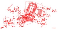 FRONT SEAT COMPONENTS (D.) (HAUTEUR MANUELLE) for Honda ACCORD TOURER DIESEL 2.2 ES GT 5 Doors 5 speed automatic 2015