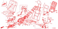 FRONT SEAT/SEATBELTS (D.) (RH) for Honda ACCORD TOURER DIESEL 2.2 EX 5 Doors 6 speed manual 2015