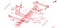 REAR BUMPER  for Honda ACCORD TOURER DIESEL 2.2 S 5 Doors 6 speed manual 2015