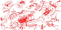 CONSOLE (RH) for Honda CIVIC DIESEL 1.6 MID 4 Doors 6 speed manual 2018