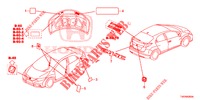 EMBLEMS/CAUTION LABELS  for Honda CIVIC 1.4 ES 5 Doors 6 speed manual 2012