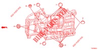 GROMMET (INFERIEUR) for Honda CIVIC 1.4 ES 5 Doors 6 speed manual 2012