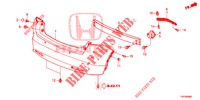 REAR BUMPER  for Honda CIVIC 1.4 ES 5 Doors 6 speed manual 2012