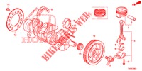 CRANKSHAFT/PISTON (1.4L) for Honda CIVIC 1.4 S 5 Doors 6 speed manual 2012