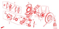 FRONT BRAKE  for Honda CIVIC 1.4 S 5 Doors 6 speed manual 2012