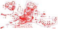 FRONT SEAT COMPONENTS (D.) (HAUTEUR MANUELLE) for Honda CIVIC 1.4 S 5 Doors 6 speed manual 2012