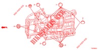 GROMMET (INFERIEUR) for Honda CIVIC 1.4 S 5 Doors 6 speed manual 2012