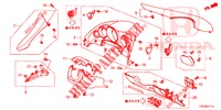 INSTRUMENT GARNISH (COTE DE CONDUCTEUR) (RH) for Honda CIVIC 1.4 S 5 Doors 6 speed manual 2012