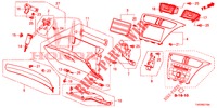 INSTRUMENT GARNISH (COTE DE PASSAGER) (RH) for Honda CIVIC 1.4 S 5 Doors 6 speed manual 2012