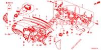 INSTRUMENT PANEL UPPER (RH) for Honda CIVIC 1.4 S 5 Doors 6 speed manual 2012
