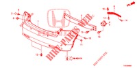REAR BUMPER  for Honda CIVIC 1.4 S 5 Doors 6 speed manual 2012
