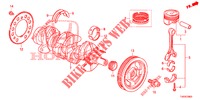 CRANKSHAFT/PISTON (1.4L) for Honda CIVIC 1.4 SE 5 Doors 6 speed manual 2012