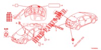 EMBLEMS/CAUTION LABELS  for Honda CIVIC 1.4 SE 5 Doors 6 speed manual 2012