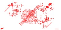 ENGINE MOUNTS (1.4L) for Honda CIVIC 1.4 SE 5 Doors 6 speed manual 2012