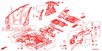 FLOOR/INNER PANELS  for Honda CIVIC 1.4 SE 5 Doors 6 speed manual 2012