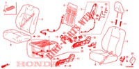 FRONT SEAT/SEATBELTS (D.) (RH) for Honda CIVIC 1.4 SE 5 Doors 6 speed manual 2012