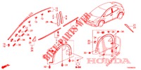MOLDING/PROTECTOR  for Honda CIVIC 1.4 SE 5 Doors 6 speed manual 2012