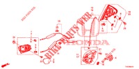 REAR DOOR LOCKS/OUTER HAN DLE  for Honda CIVIC 1.4 SE 5 Doors 6 speed manual 2012