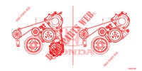 ALTERNATOR BELT (1.8L) for Honda CIVIC 1.8 ES 5 Doors 6 speed manual 2012