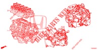 ENGINE ASSY./TRANSMISSION  ASSY. (1.8L) for Honda CIVIC 1.8 ES 5 Doors 6 speed manual 2012