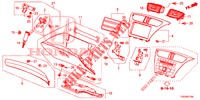 INSTRUMENT GARNISH (COTE DE PASSAGER) (RH) for Honda CIVIC 1.8 ES 5 Doors 6 speed manual 2012