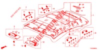 ROOF LINING  for Honda CIVIC 1.8 ES 5 Doors 6 speed manual 2012