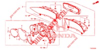 SPEEDOMETER  for Honda CIVIC 1.8 ES 5 Doors 6 speed manual 2012