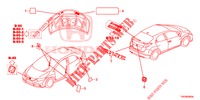 EMBLEMS/CAUTION LABELS  for Honda CIVIC 1.8 ES 5 Doors 5 speed automatic 2012