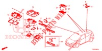 INTERIOR LIGHT  for Honda CIVIC 1.8 ES 5 Doors 5 speed automatic 2012