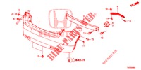REAR BUMPER  for Honda CIVIC 1.8 ES 5 Doors 5 speed automatic 2012