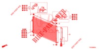 AIR CONDITIONER (CONDENSATEUR) for Honda CIVIC 1.8 EX 5 Doors 6 speed manual 2012