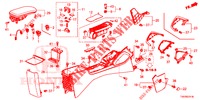 CONSOLE (RH) for Honda CIVIC 1.8 EX 5 Doors 6 speed manual 2012