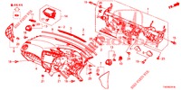 INSTRUMENT PANEL UPPER (RH) for Honda CIVIC 1.8 EX 5 Doors 6 speed manual 2012
