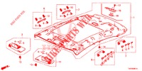 ROOF LINING (TOIT VERRE) for Honda CIVIC 1.8 EX 5 Doors 6 speed manual 2012