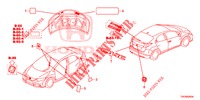 EMBLEMS/CAUTION LABELS  for Honda CIVIC 1.8 EX 5 Doors 5 speed automatic 2012