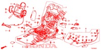 FRONT SEAT COMPONENTS (D.) (HAUTEUR MANUELLE) for Honda CIVIC 1.8 EX 5 Doors 5 speed automatic 2012