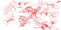 INSTRUMENT GARNISH (COTE DE CONDUCTEUR) (RH) for Honda CIVIC 1.8 EX 5 Doors 5 speed automatic 2012