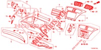 INSTRUMENT GARNISH (COTE DE PASSAGER) (RH) for Honda CIVIC 1.8 EX 5 Doors 5 speed automatic 2012