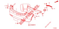 REAR BUMPER  for Honda CIVIC 1.8 EX 5 Doors 5 speed automatic 2012