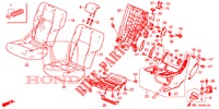 REAR SEAT/SEATBELT (G.) for Honda CIVIC 1.8 EX 5 Doors 5 speed automatic 2012