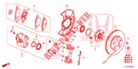 FRONT BRAKE  for Honda CIVIC 1.8 S 5 Doors 6 speed manual 2012