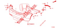 REAR BUMPER  for Honda CIVIC 1.8 S 5 Doors 6 speed manual 2012
